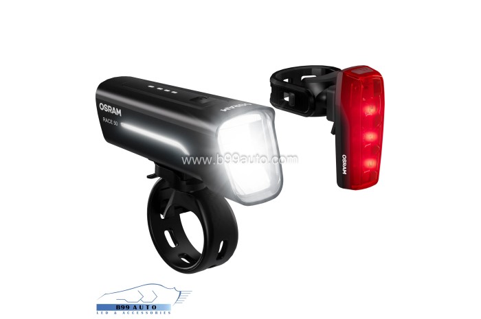 Osram LEDsBIKE RACE 50 SET első+hátsó Kerékpár lámpa készlet 